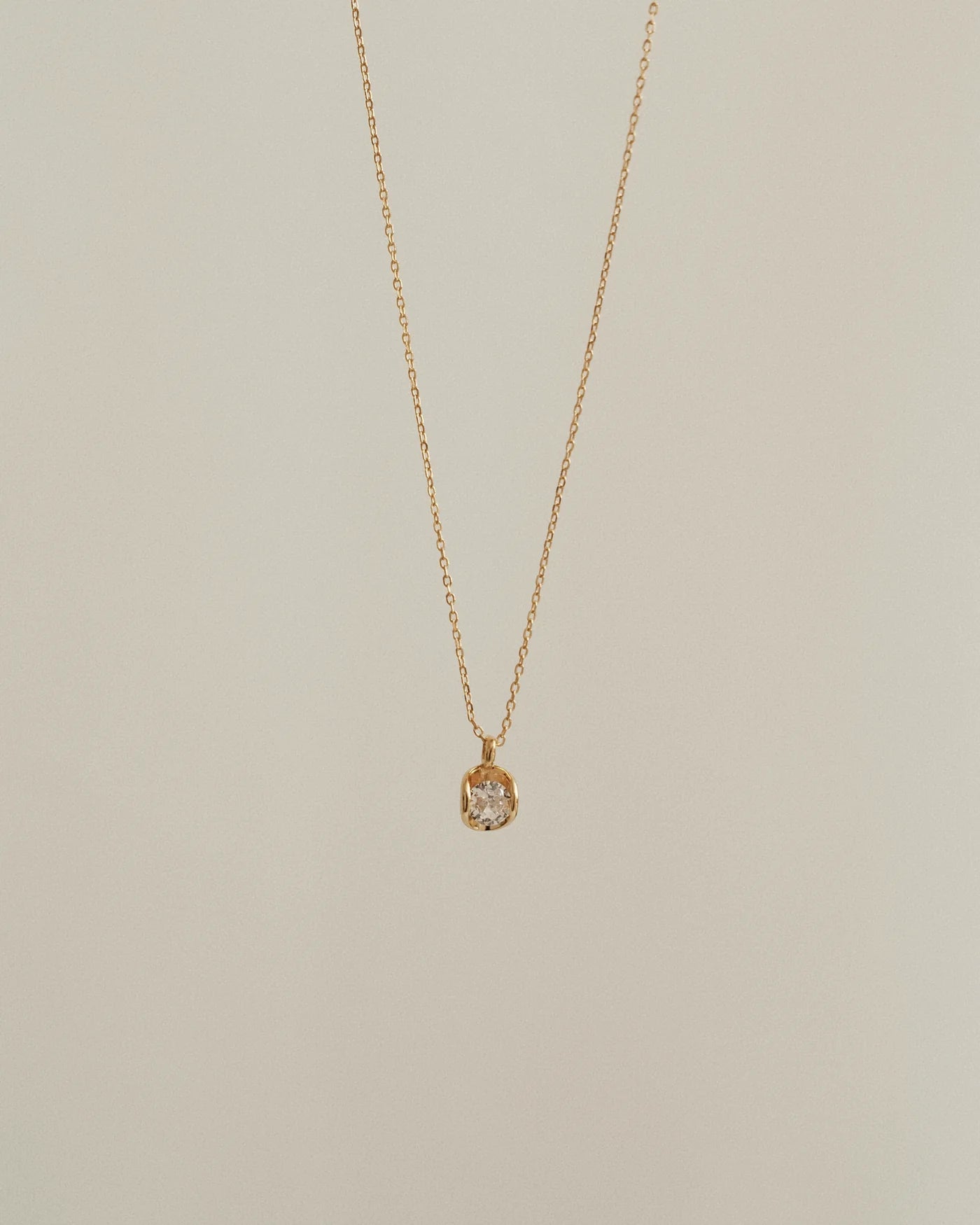 ODELET金色鑽石吊墜項鍊