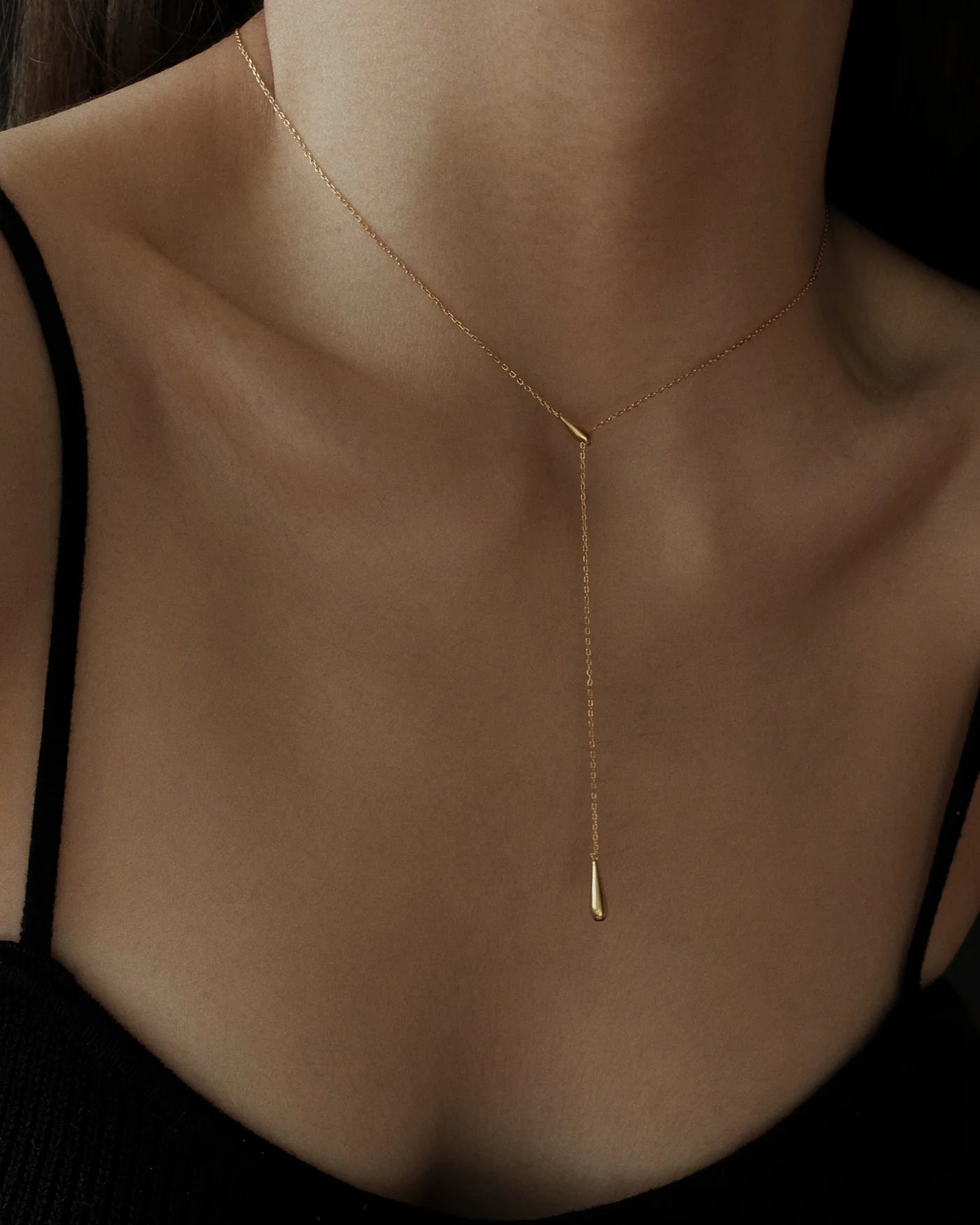 TARA金色多樣式水滴吊墜項鍊