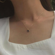 金色圓形復古項鍊