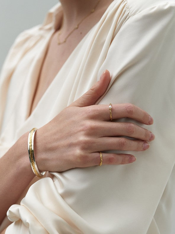 (在途）金色紋理戒指