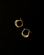 ANJA金色迷你圓環耳環